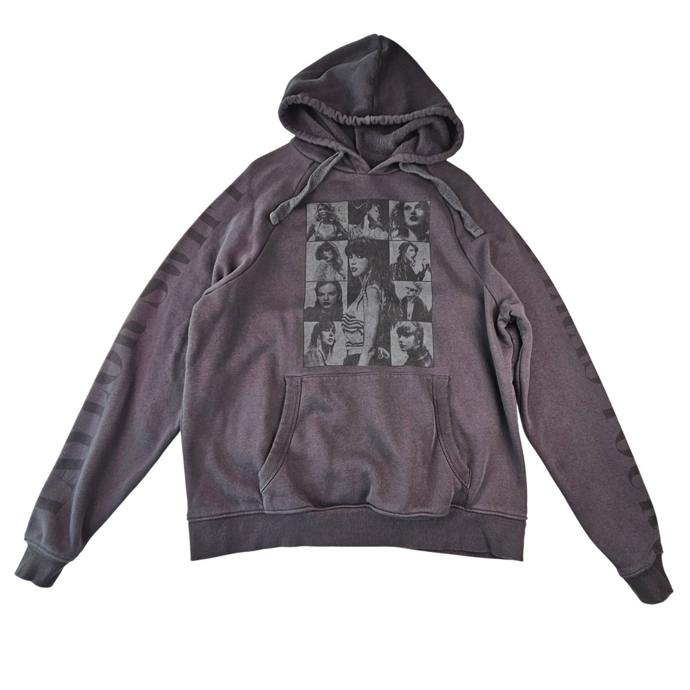 Taylor Swift The Eras Tour Hoodie Charcoal Grey S Concert Merch Pullover